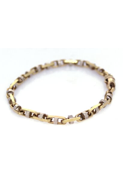 10K Two-Tone Bracelet (8 1/4")