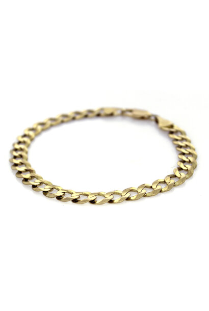 10K Yellow Gold Curb Chain Bracelet (9" / 8mm)