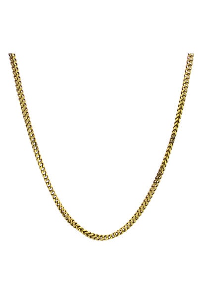 10K Yellow Gold Fancy Chain Necklace (26" / 3.5mm)
