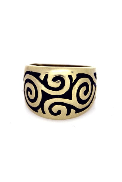 14K Yellow Gold Fashion Ring (sz 4 1/2)