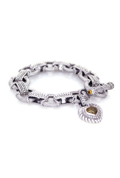 .925 Judith Ripka Citrine Bracelet (7 1/2")