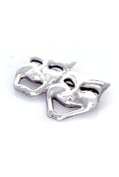 .925 Theater Mask / Comedy & Tragedy Brooch