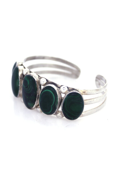 .925 Malachite Cuff