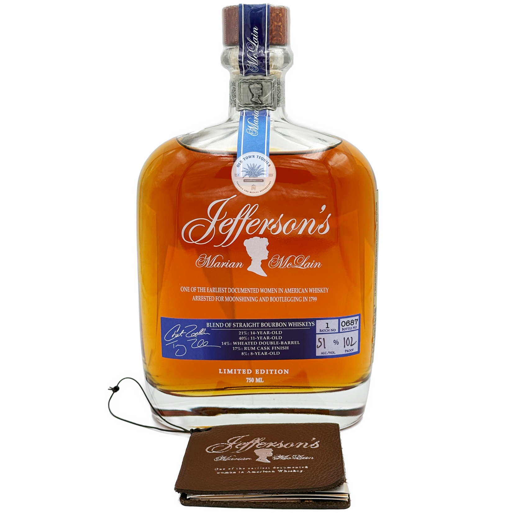 JEFFERSON'S JEFFERSON'S  BOURBON MARIAN MCLAIN 101PF .750L