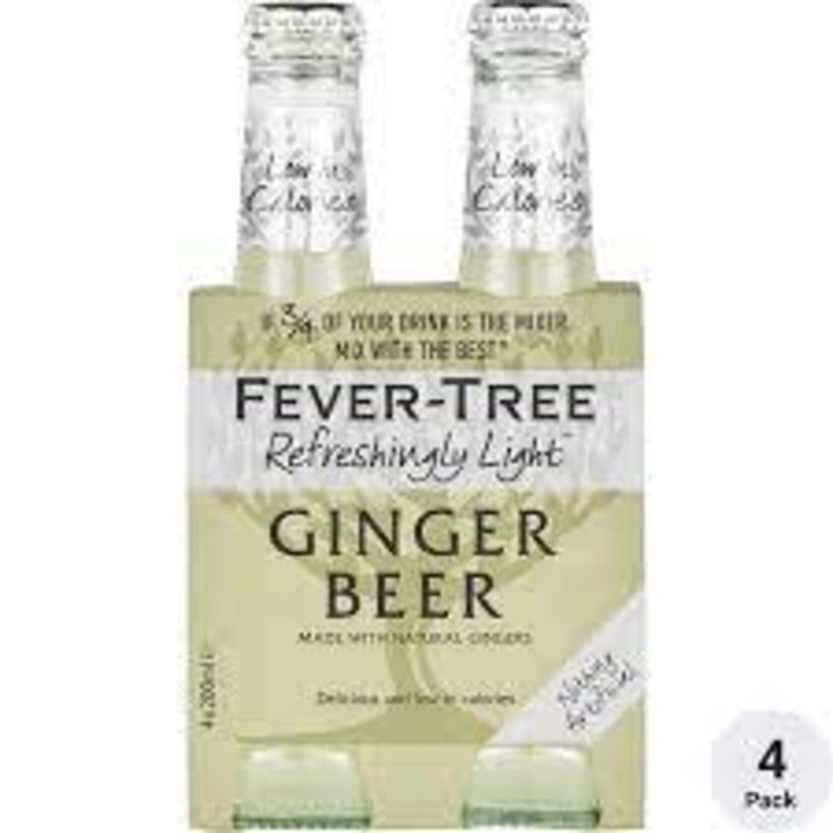 FEVER-TREE FEVER-TREE	LIGHT GINGER ALE 4PK	.20L