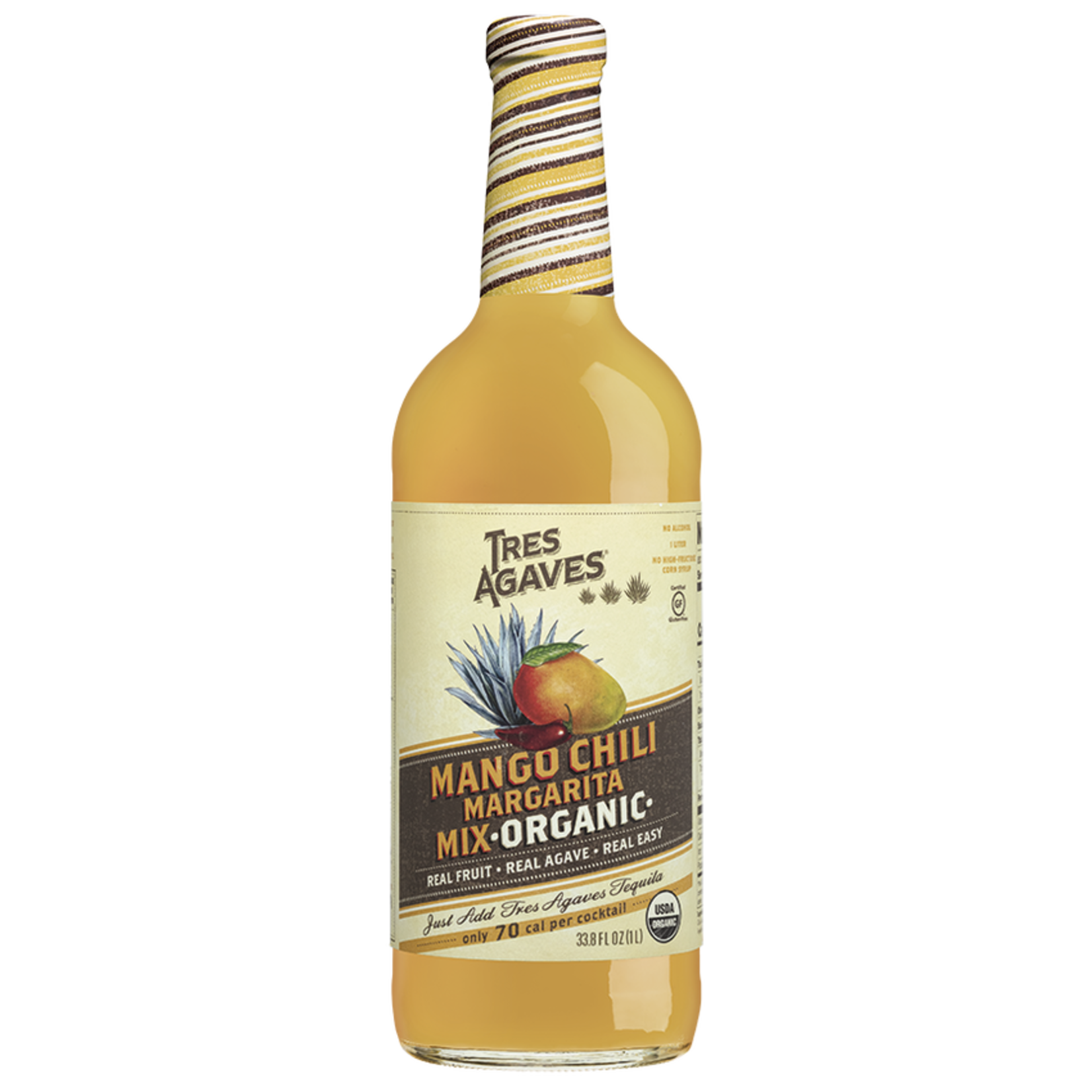 TRES AGAVES TRES AGAVES MANGO CHILI MARGARITA  MIX	1.0L