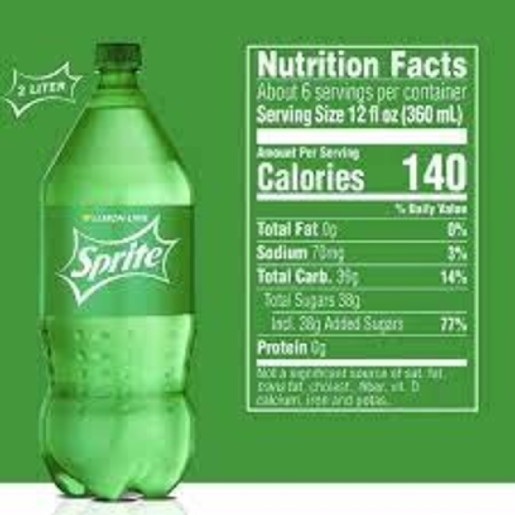 SPRITE SPRITE	SODA  	2.0L