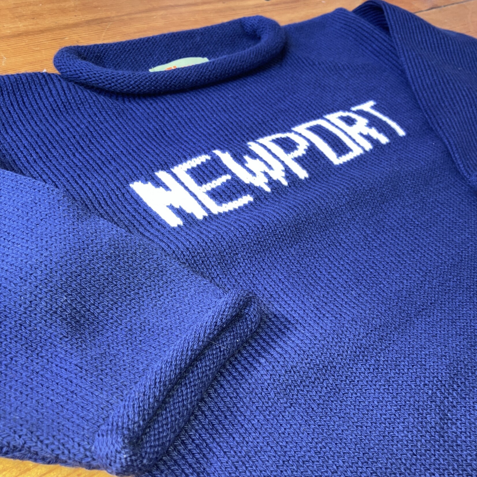ACVISA/CLAVER Knitted Navy Newport Sweater