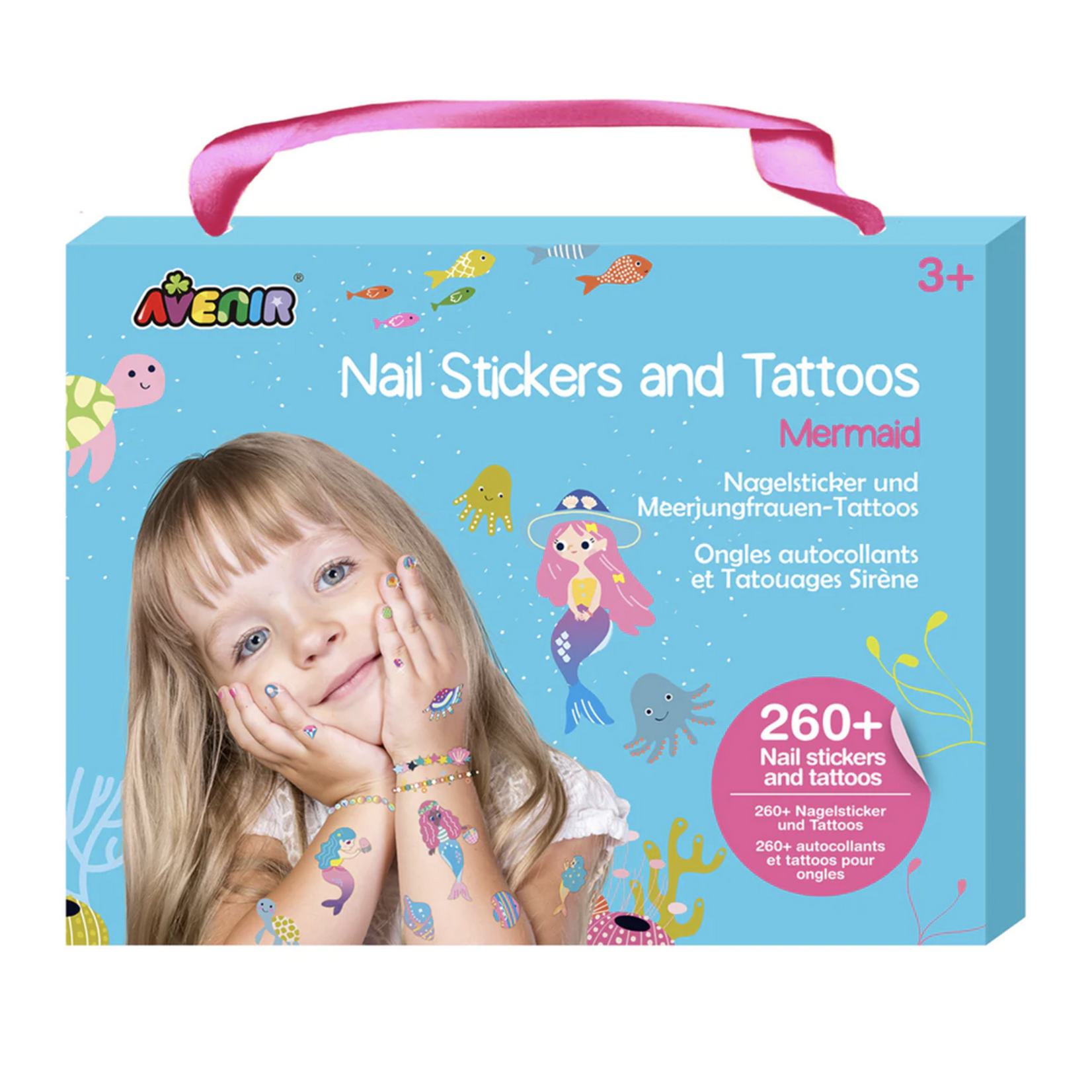 Mermaid Nail Stickers and Tattoos