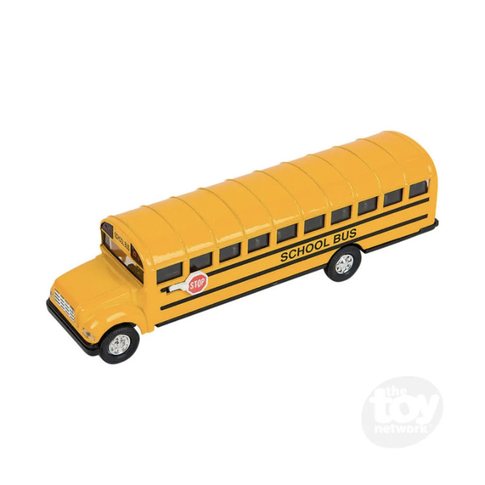 THE TOY NETWORK 7” Die-Cast Pull Back School Bus