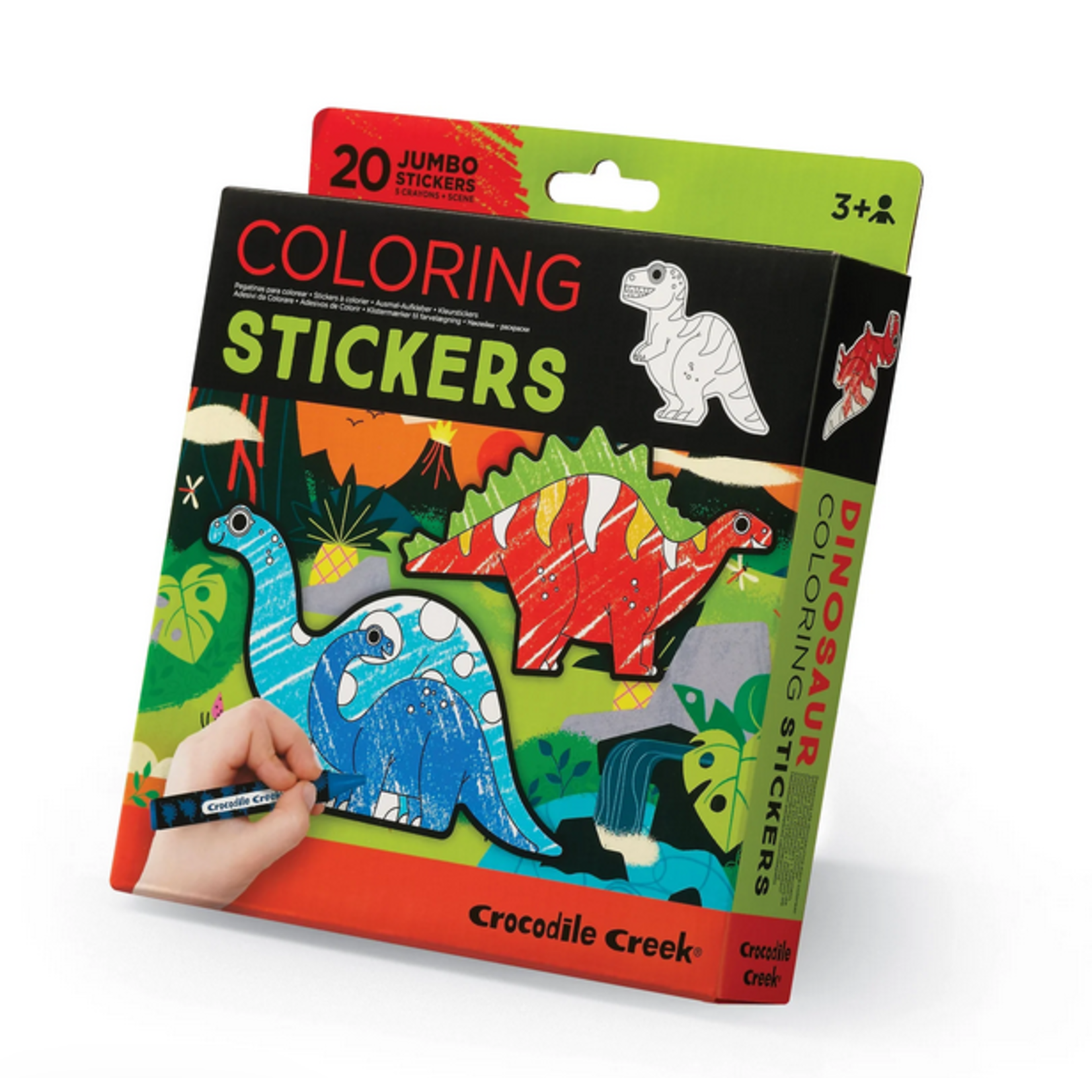 CROCODILE CREEK Coloring Stickers - Dinosaurs