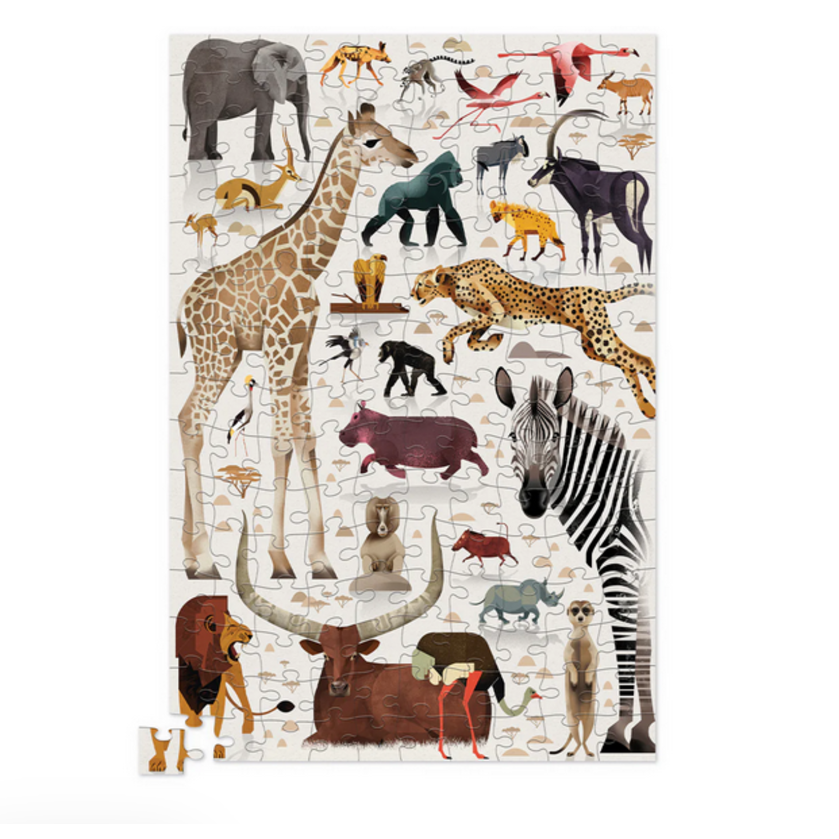 CROCODILE CREEK 150-Piece Puzzle Animal - African Animals