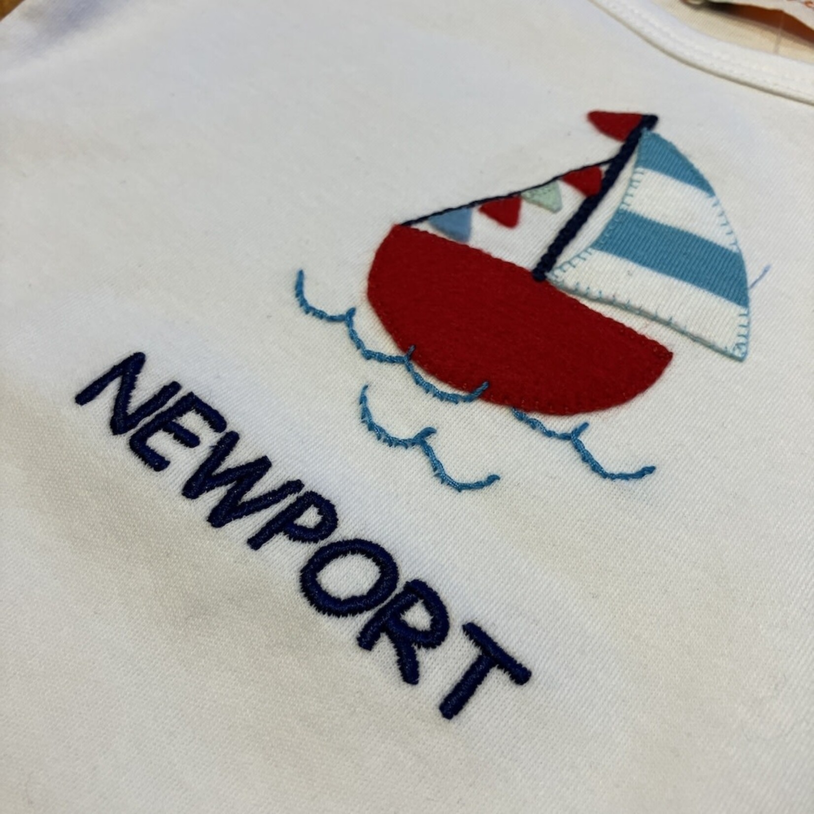 LULI & ME Newport Applique Boat T-Shirt