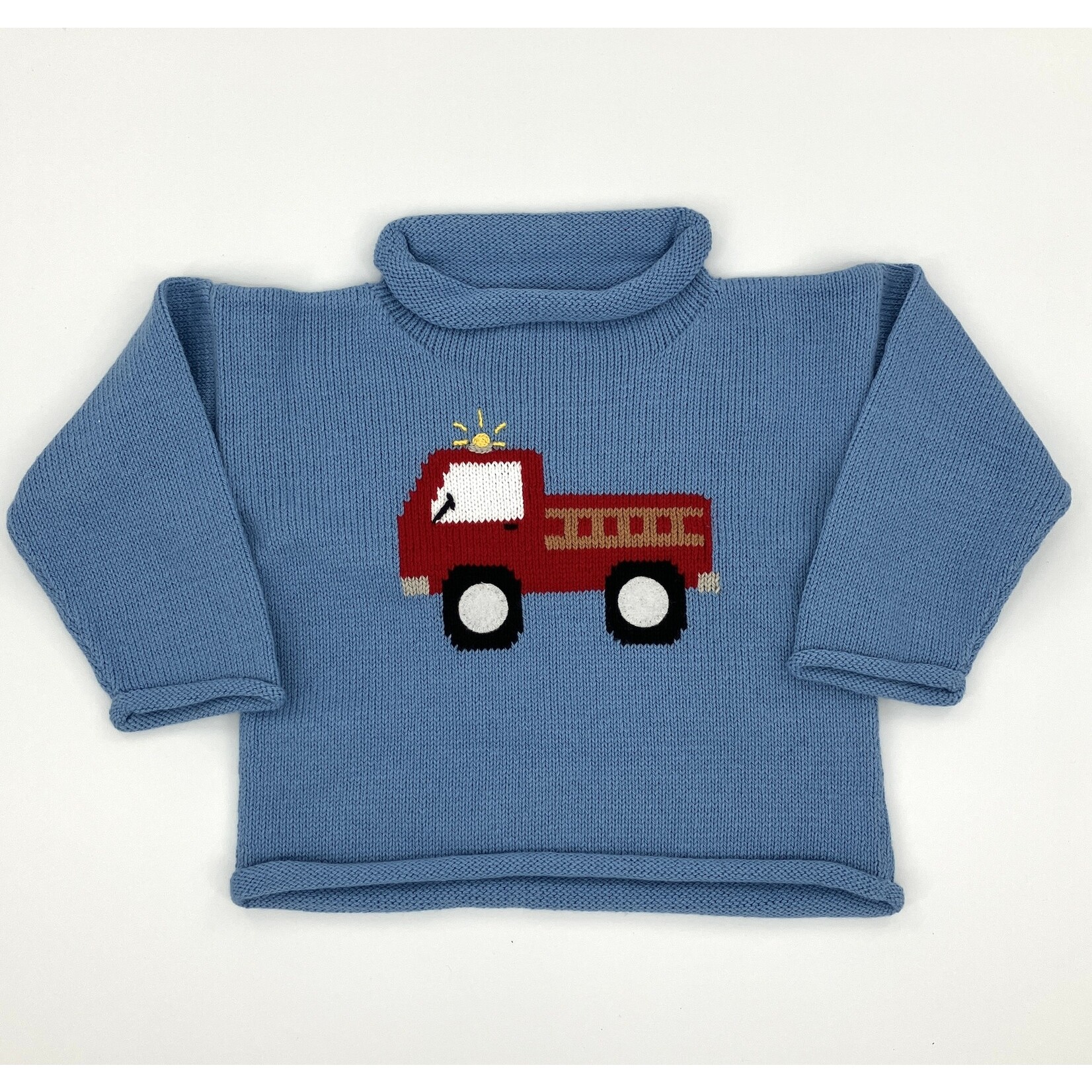 ACVISA/CLAVER Blue Fire Truck Sweater
