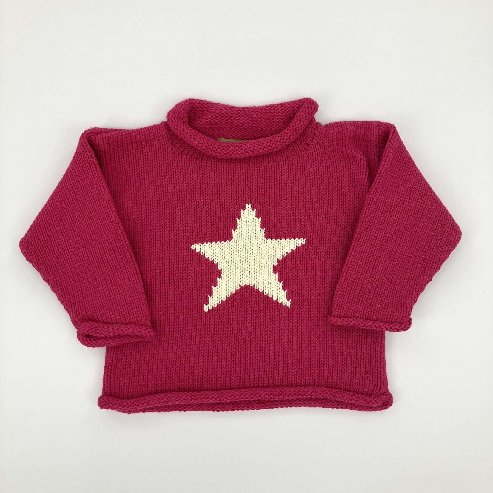 ACVISA/CLAVER Pink Sweater with White Star