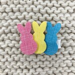 WEE ONES Linen Bunny Trio