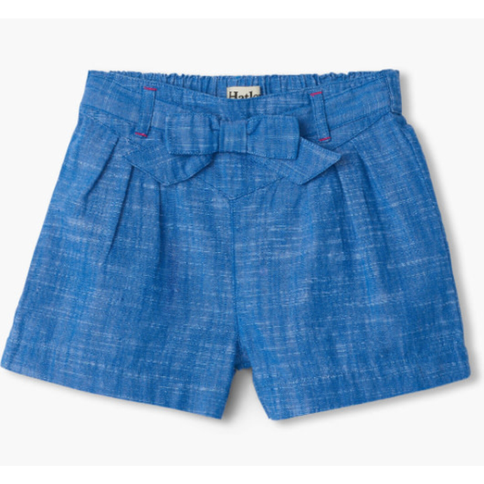 HATLEY Belted Chambray Paper Bag Shorts