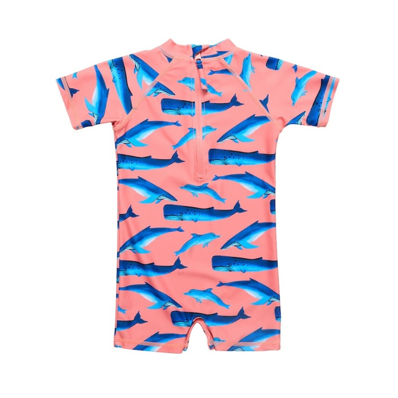 SNAPPERROCK Short Sleeve Whale Tail Sunsuit