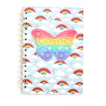 TWO'S COMPANY Butterfly Bubble Popper Notebook