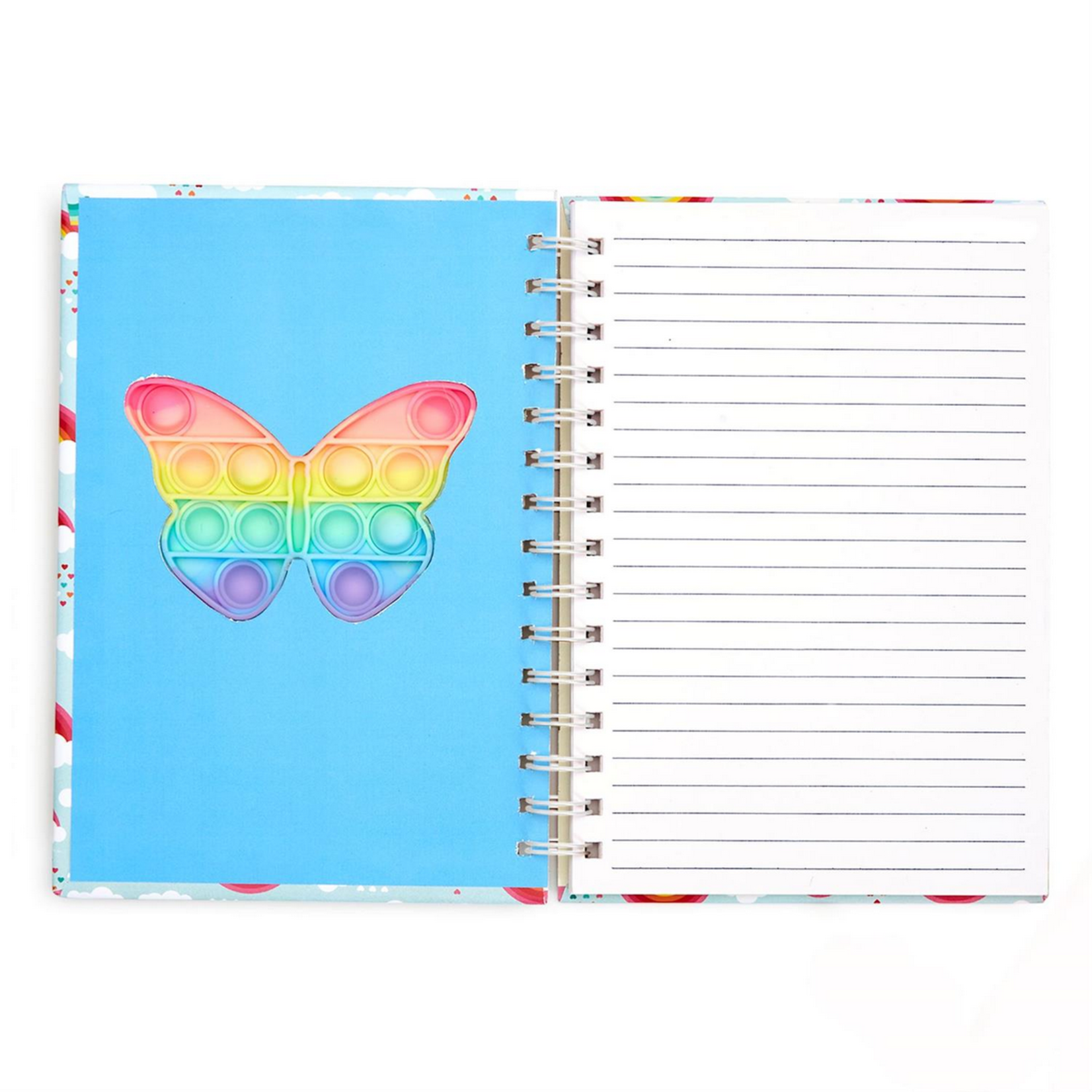 TWO'S COMPANY Butterfly Bubble Popper Notebook