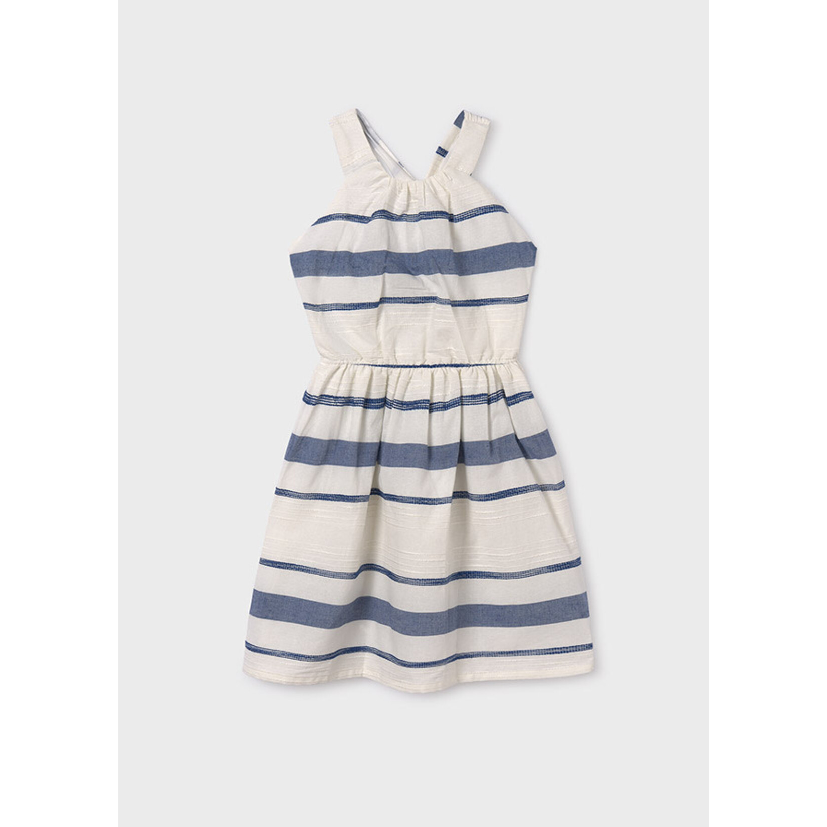 MAYORAL Twisted Back Stripe Dress