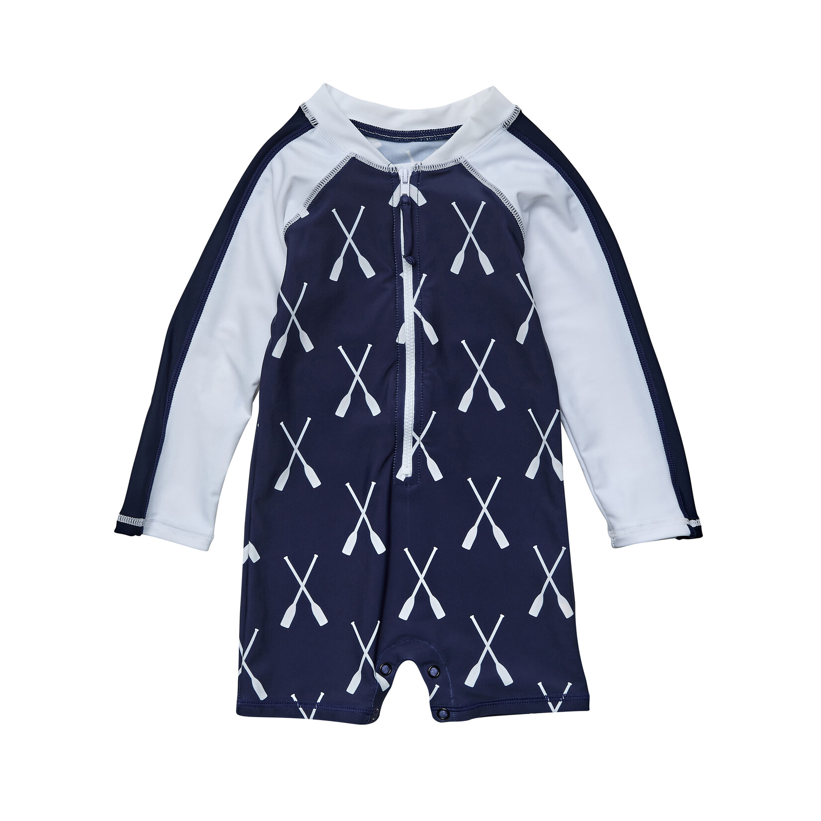 SNAPPERROCK RIVIERA ROWERS L/S SUNSUIT BABY