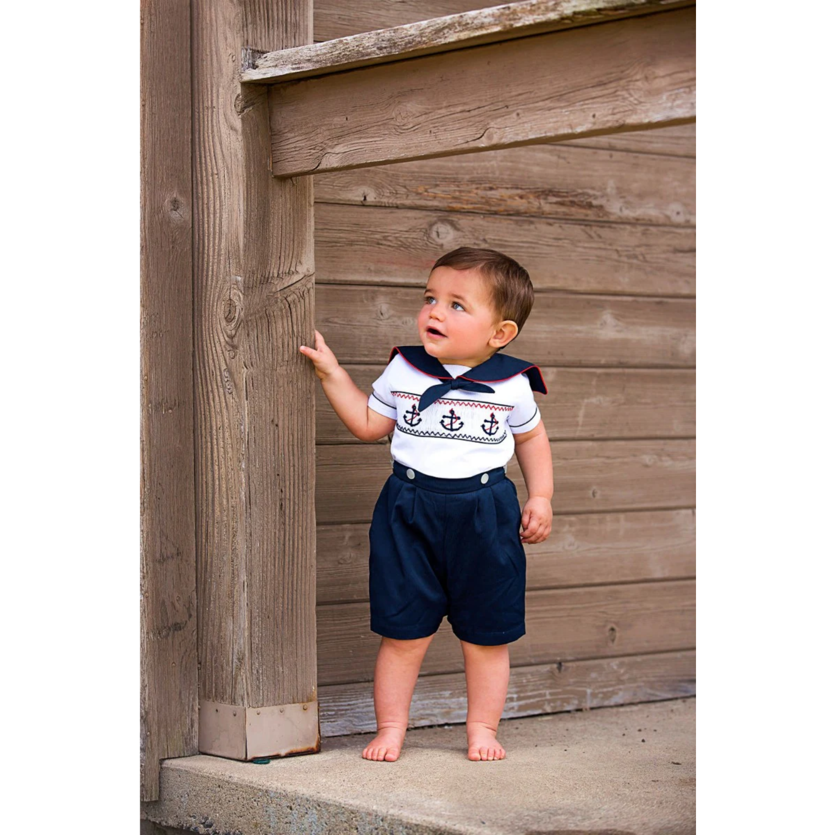 Smocked Sailor Bobby Suit