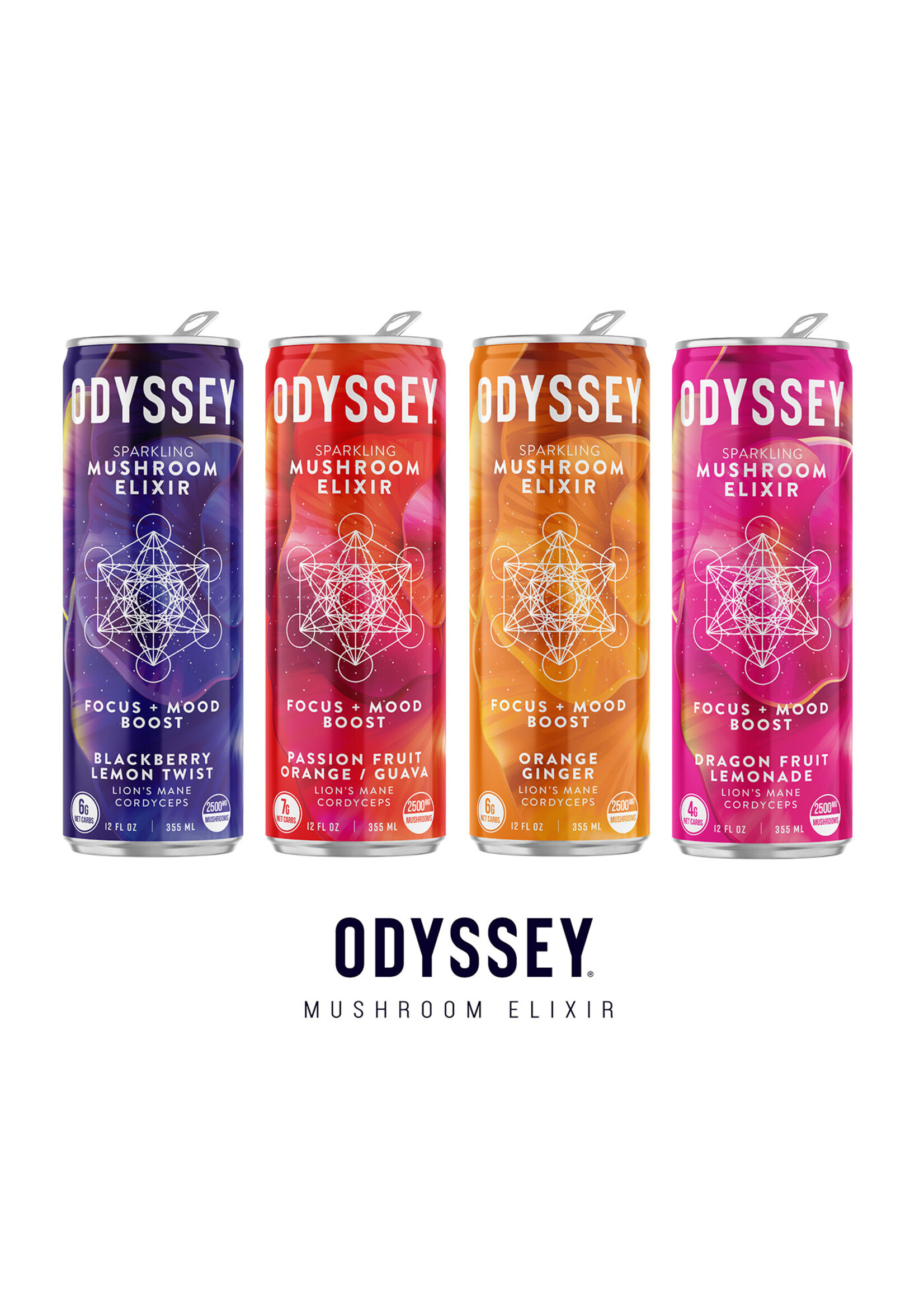 Odyssey Odyssey Mushroom Elixir Energy + Focus Drink 12oz