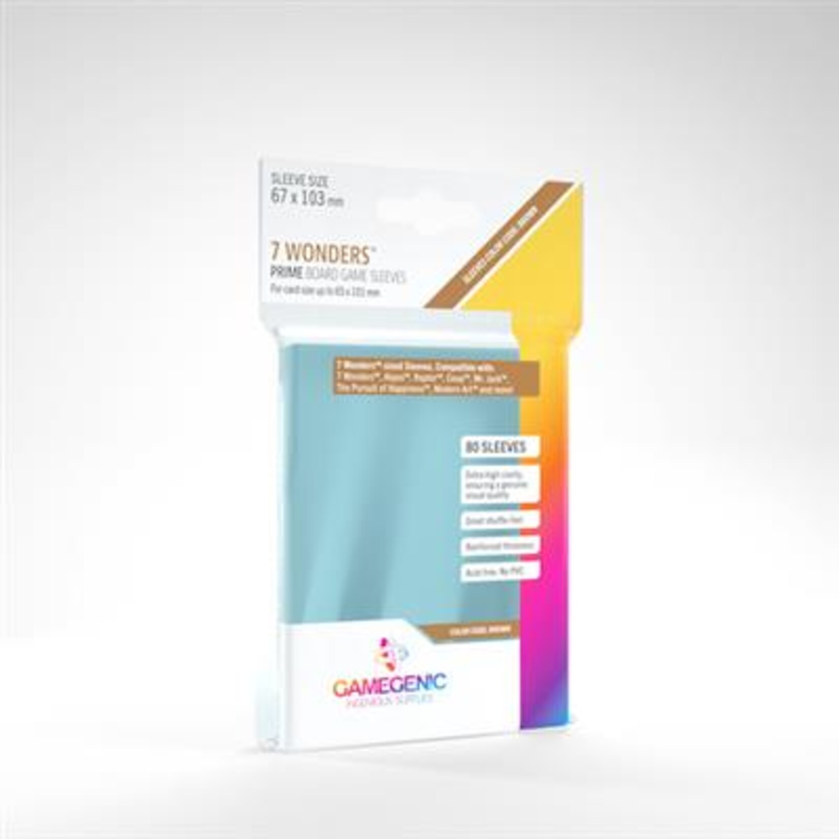 Gamegenic GameGenic Prime Sleeves 7 Wonders 80 ct