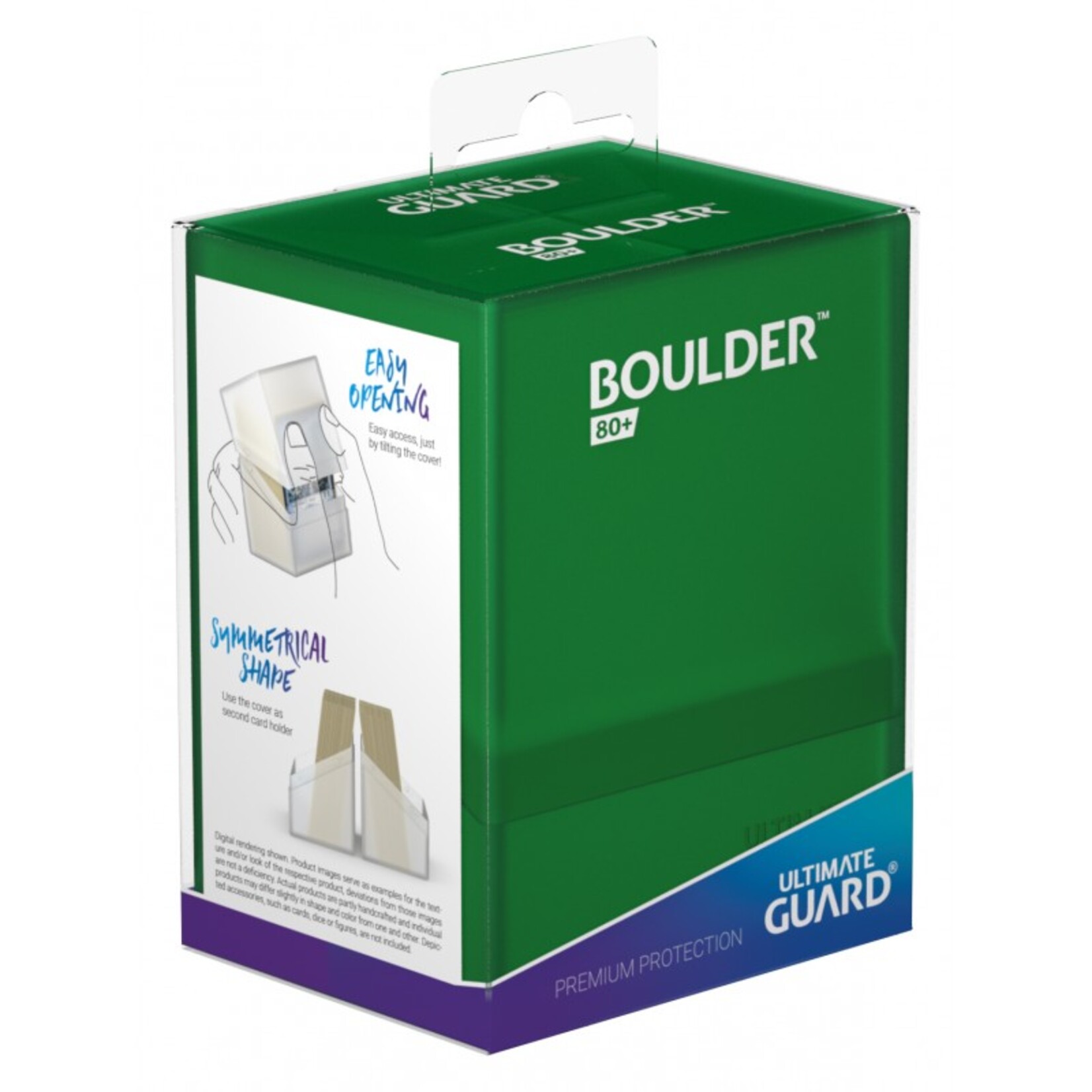 Ultimate Guard Ultimate Guard Boulder Deck Case 80+ Emerald Green