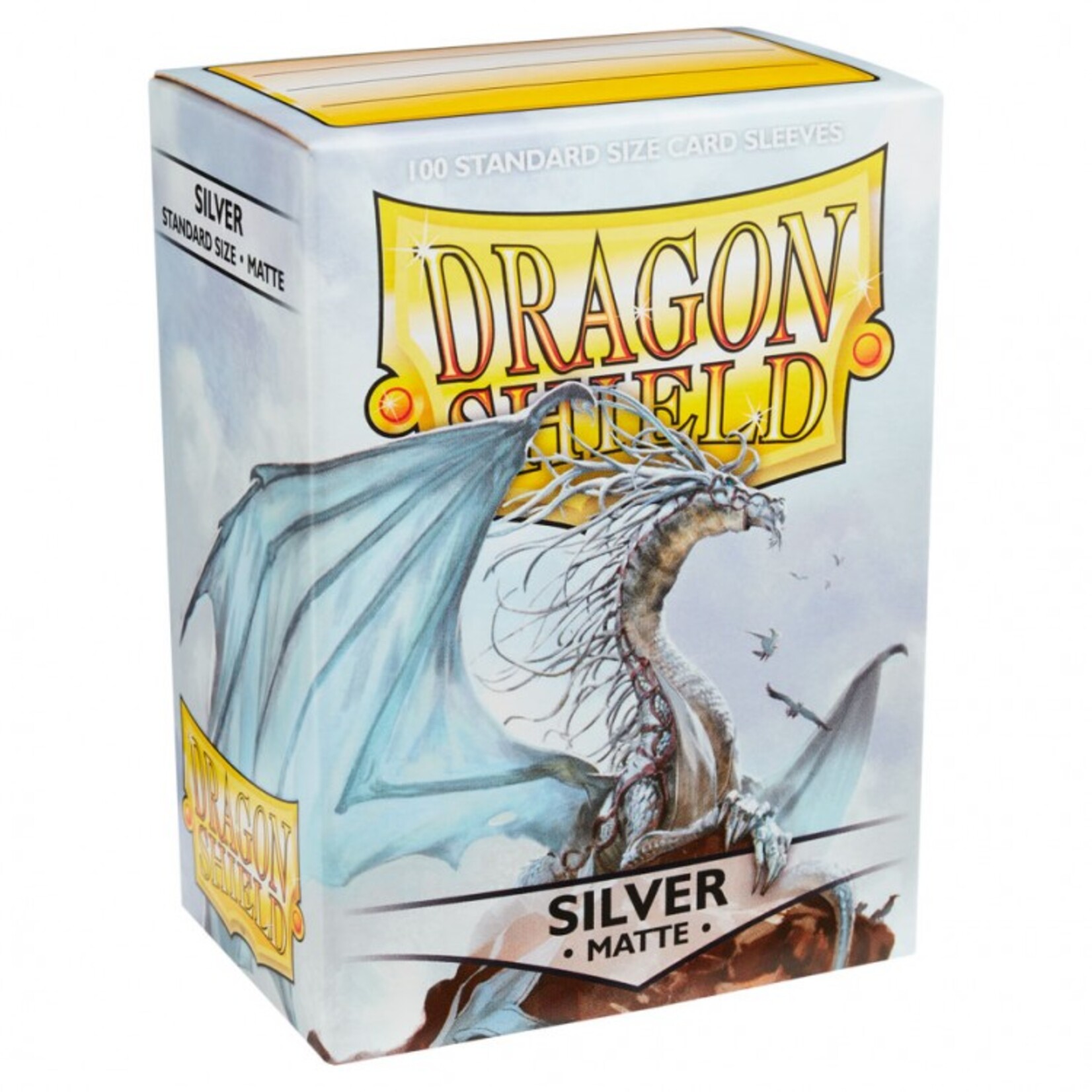 Arcane Tinmen Dragon Shield Standard Matte Sleeves Silver 100 ct