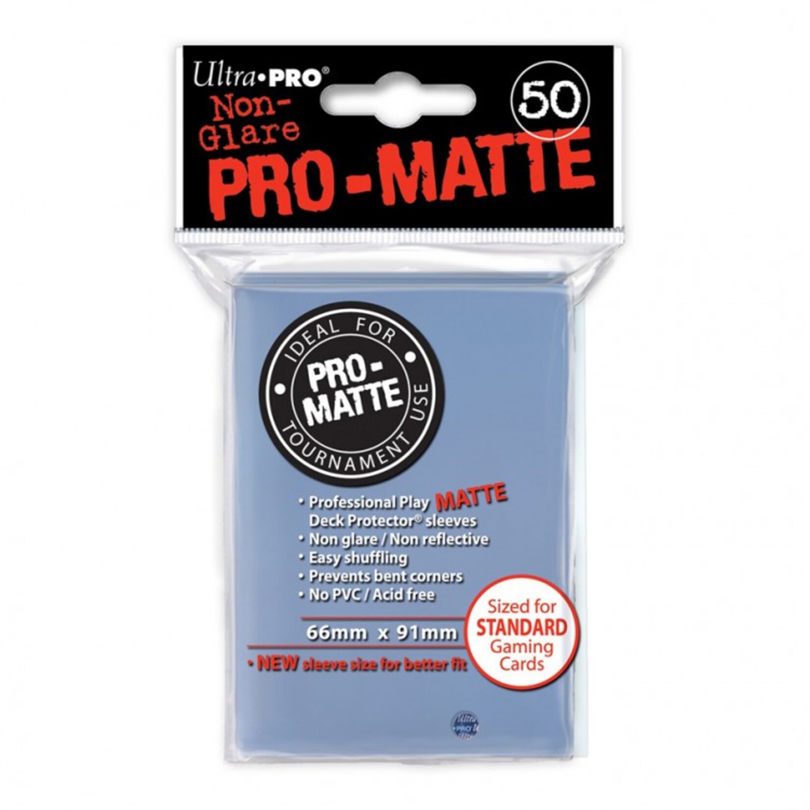 Ultra Pro Ultra Pro Pro-Matte Standard Deck Protector Sleeves Clear 50 ct