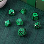 Dice Habit Dice Habit Apple Green and Gun Metal Polyhedral 7 die set