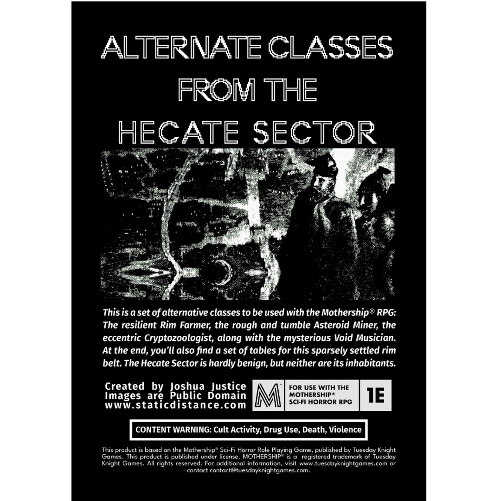 Joshua Justice Mothership Alternate Classes from the Hecate Sector