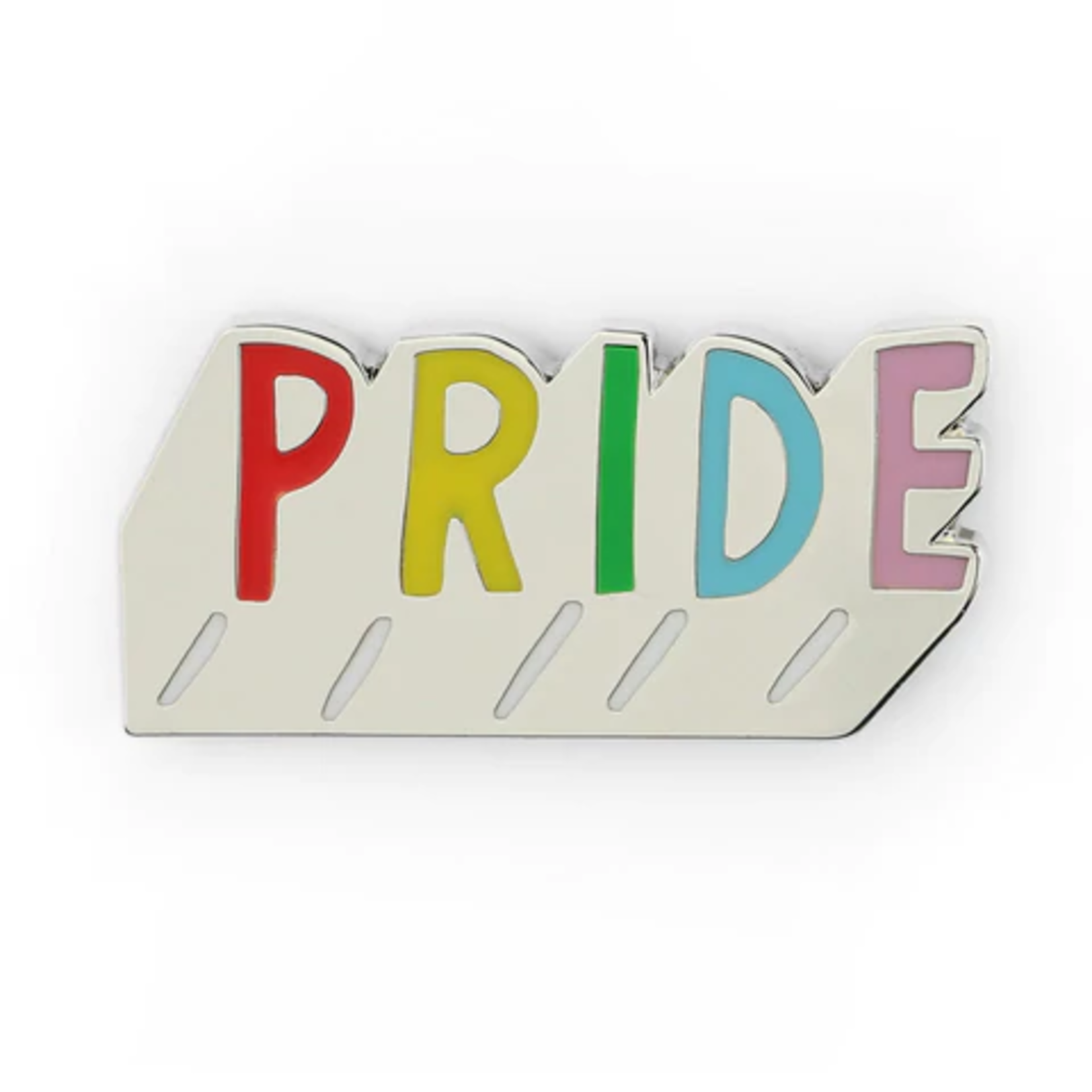 Badge Bomb Pride Rainbow Letters Enamel Pin
