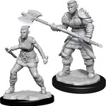 WizKids Dungeons and Dragons Nolzur's Marvelous Minis Orc Barbarian Female