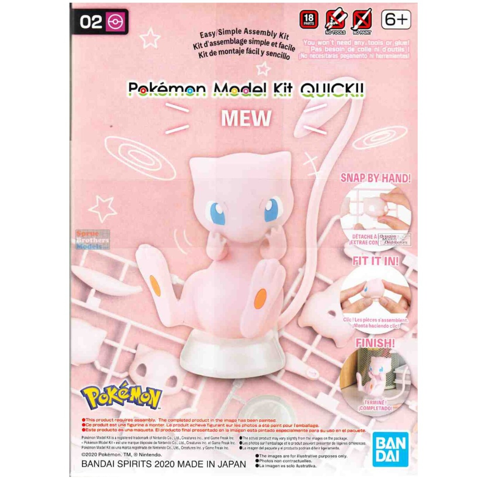 Bandai Pokemon Quick Kit 02 Mew