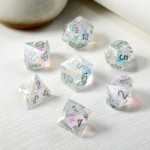 Dice Habit Dice Habit Sharp Edge Arctic Polyhedral 7 die set