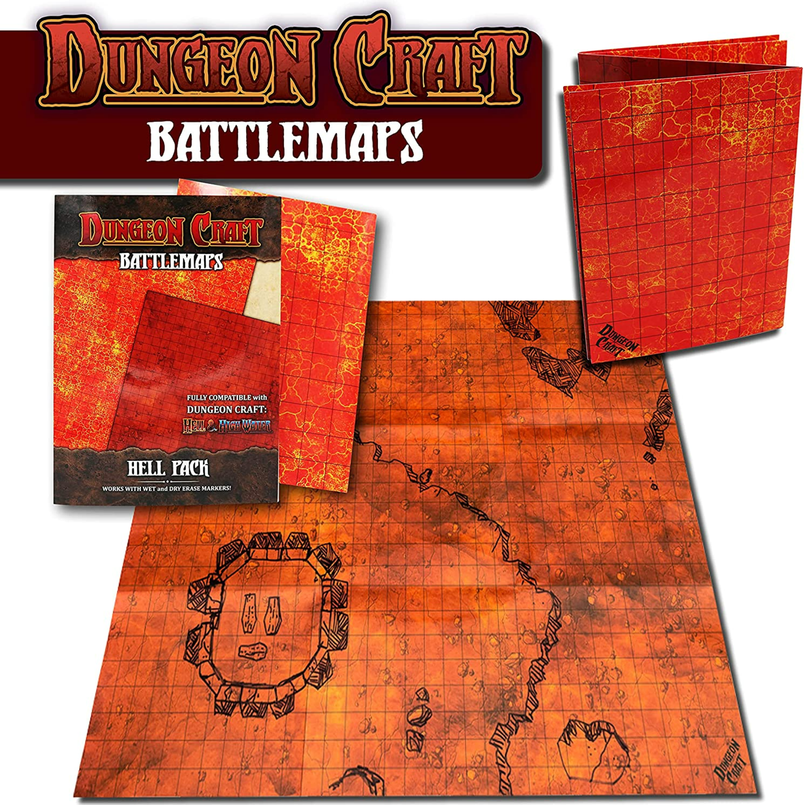 1985 Games Dungeon Craft Battle Maps Hell Pack