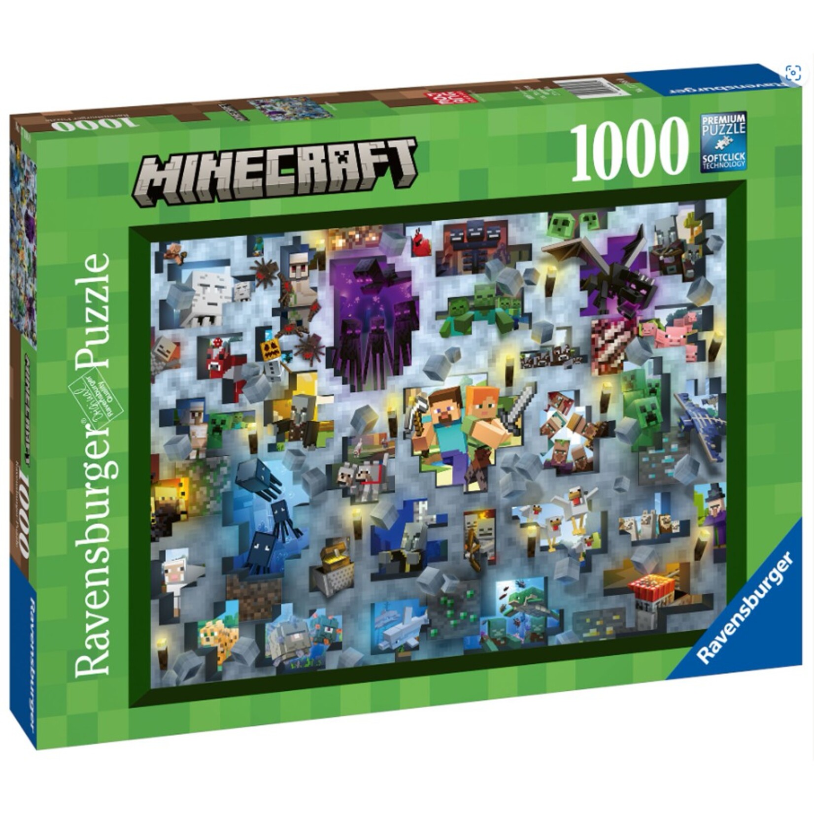 Ravensburger 1000 pc Puzzle Minecraft Mobs