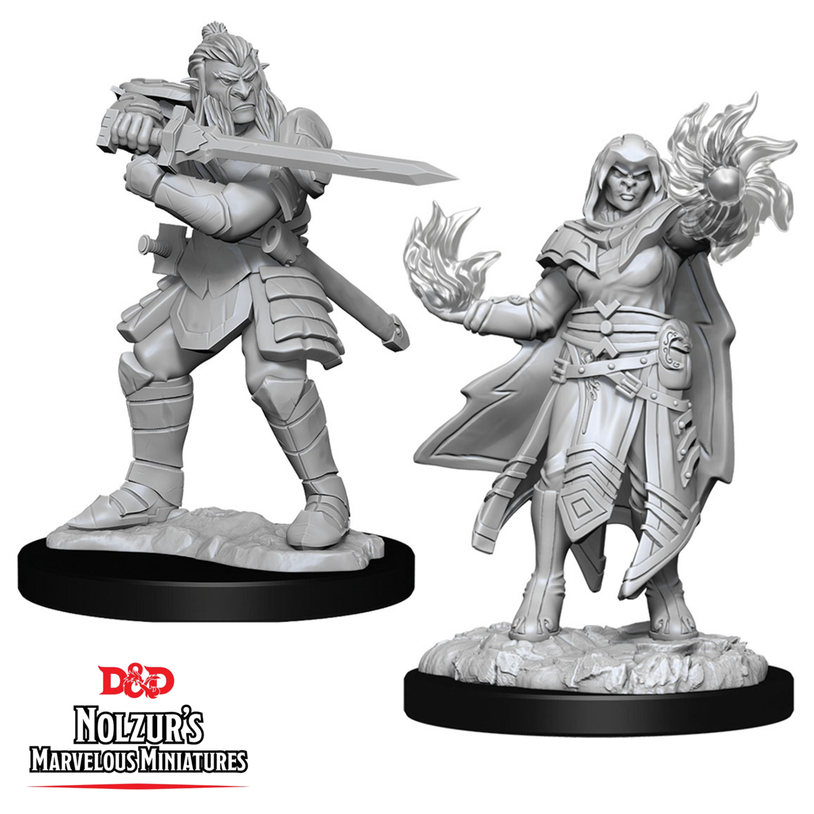WizKids Dungeons and Dragons Nolzur's Marvelous Minis Hobgoblin Fighter Male and Hobgoblin Wizard Female