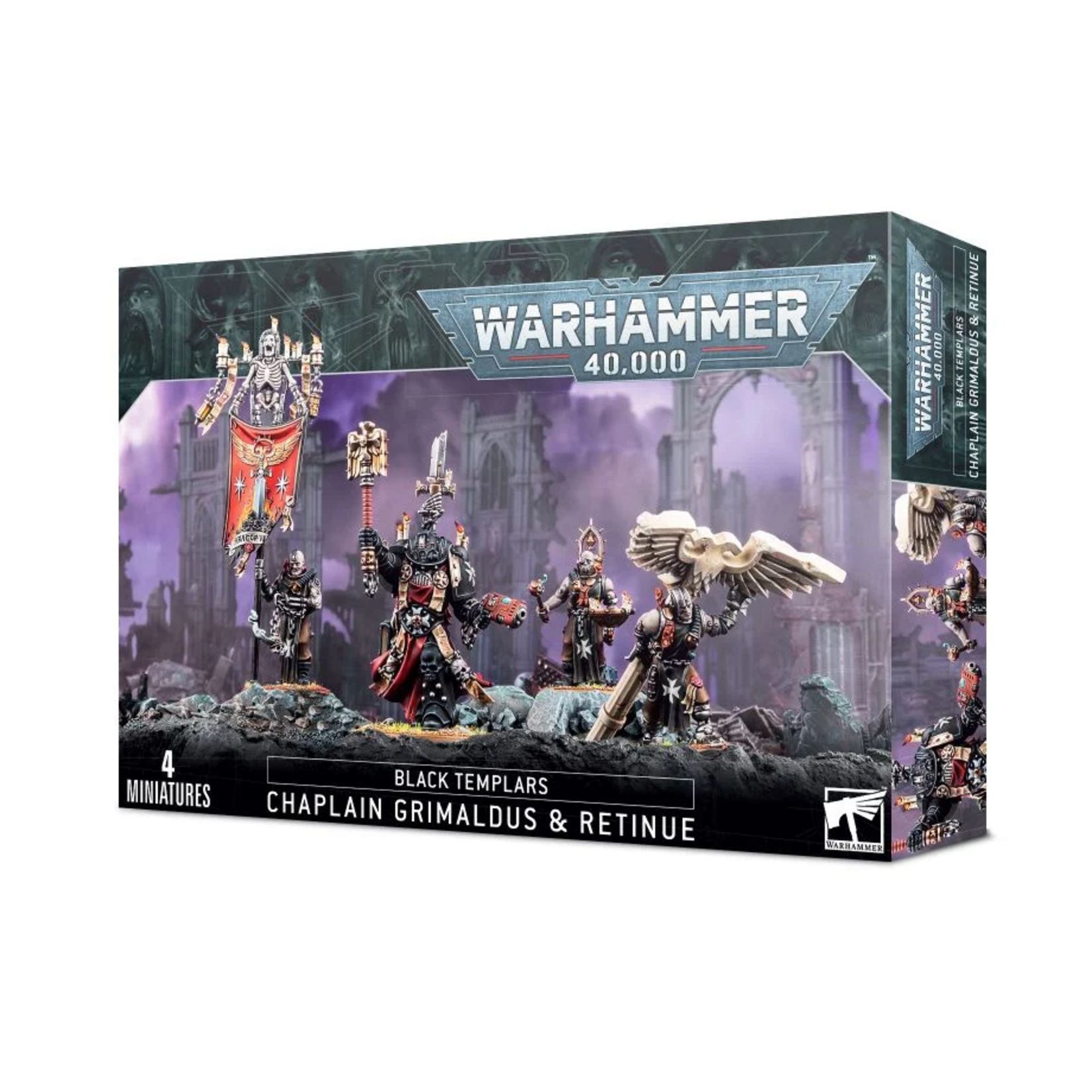 Games Workshop Warhammer 40k Space Marines Black Templars Grimaldus and Retinue