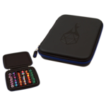 Forged Forged Zip Close Dice Box and Storage Case Blue w/ Removable Dice Tray