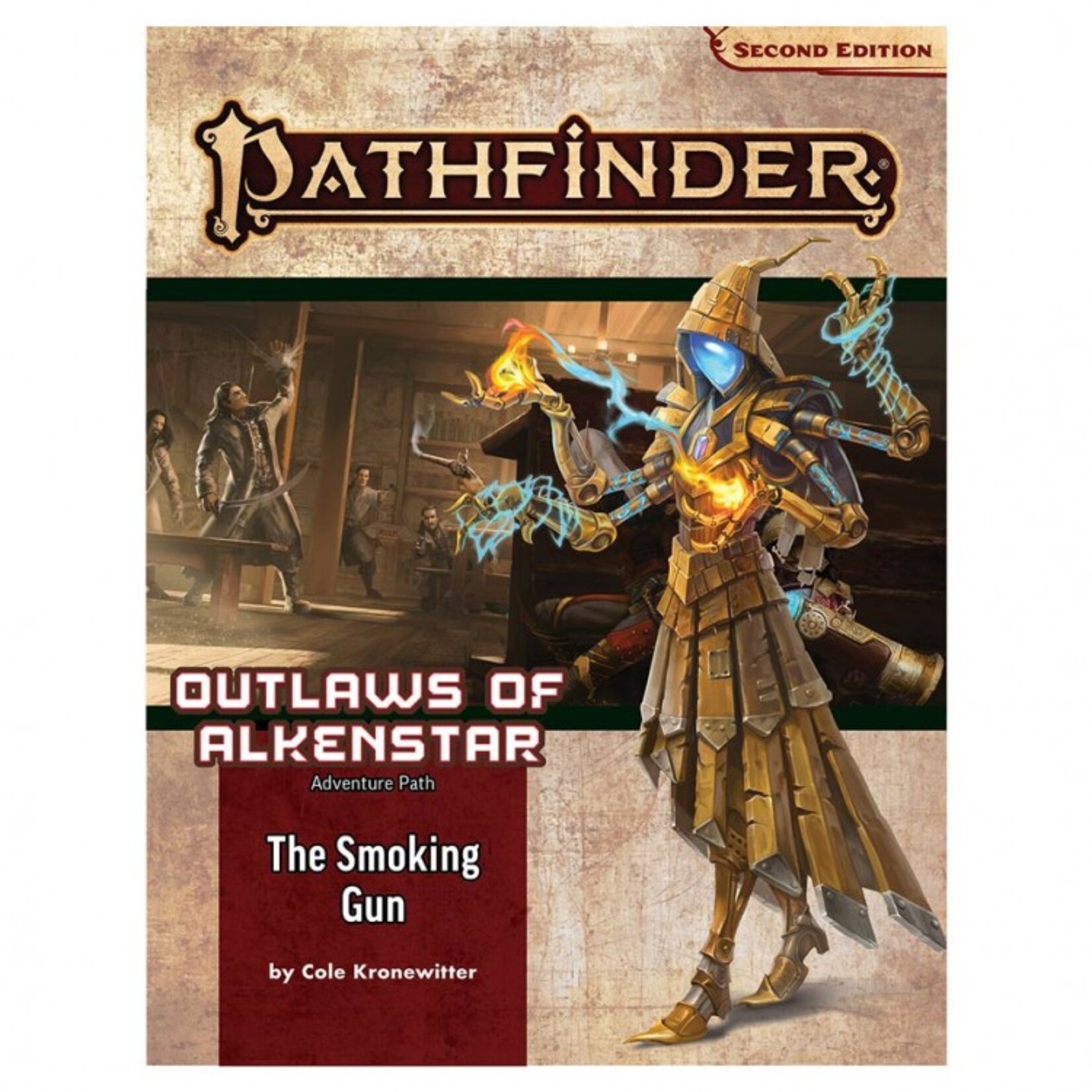 Paizo Publishing Pathfinder 2E Adventure Path Outlaws of Alkenstar 3 Smoking Gun