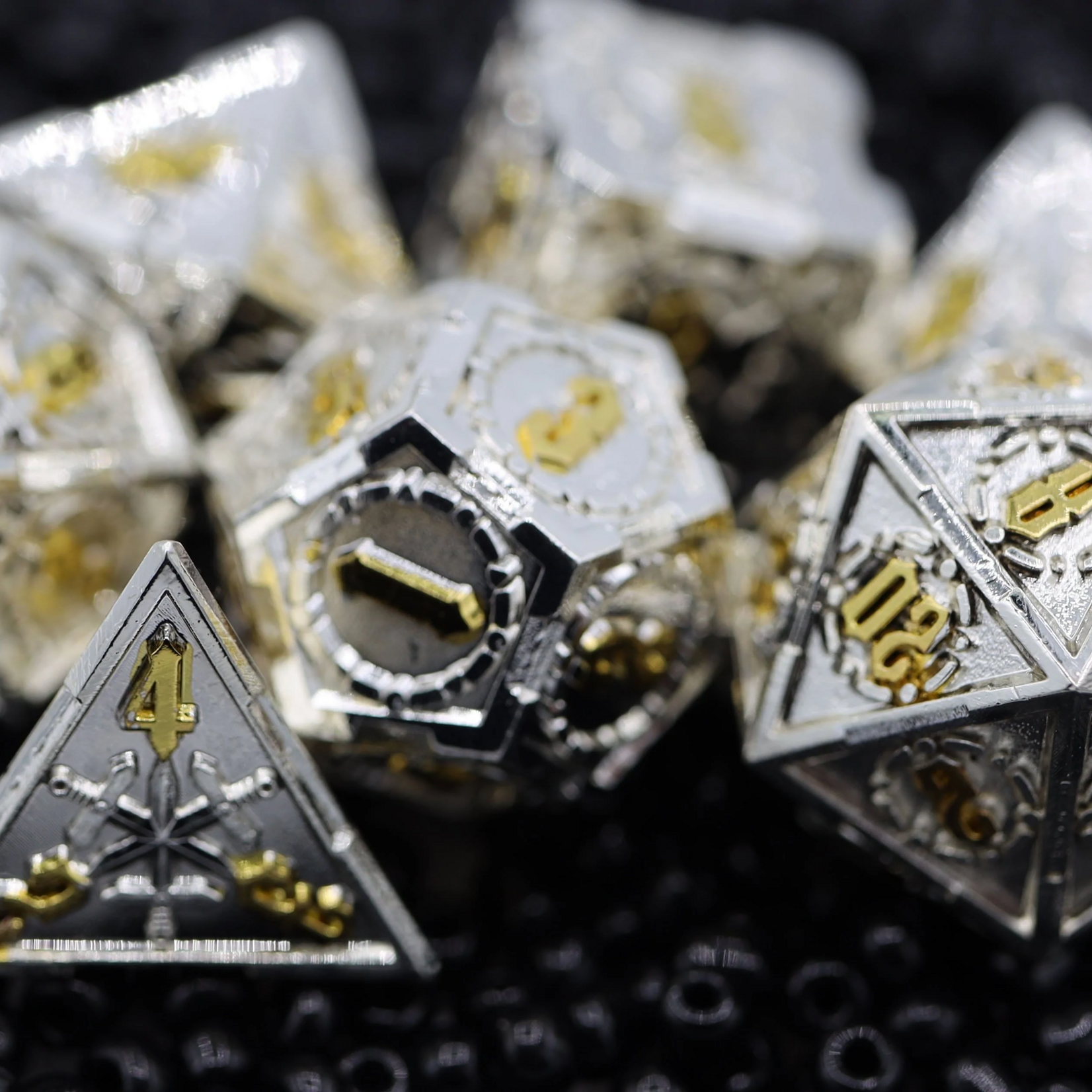 Foam Brain Games Holy Sword RPG Metal 7 die set