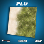 Frontline Gaming 3 x 3 ft FLG Mat Island