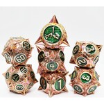 Foam Brain Games Meteor Storm Irradiated Iridescence Metal RPG dice 7 die set