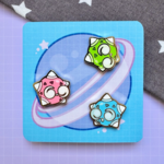 HeyyoJojo Pokemon Minior Galaxy Enamel Pin