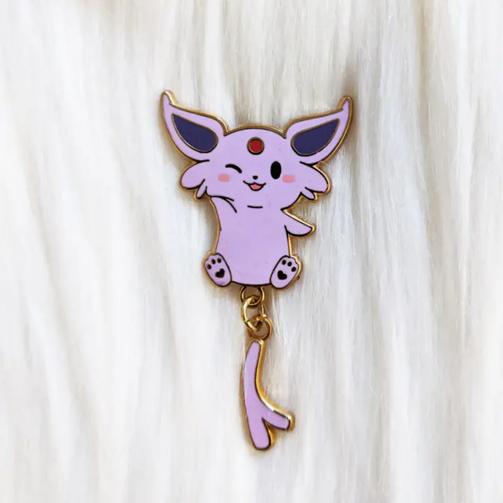 Sugar Cubed Studios Eeveelution Dangle Tail Enamel Pin Espeon