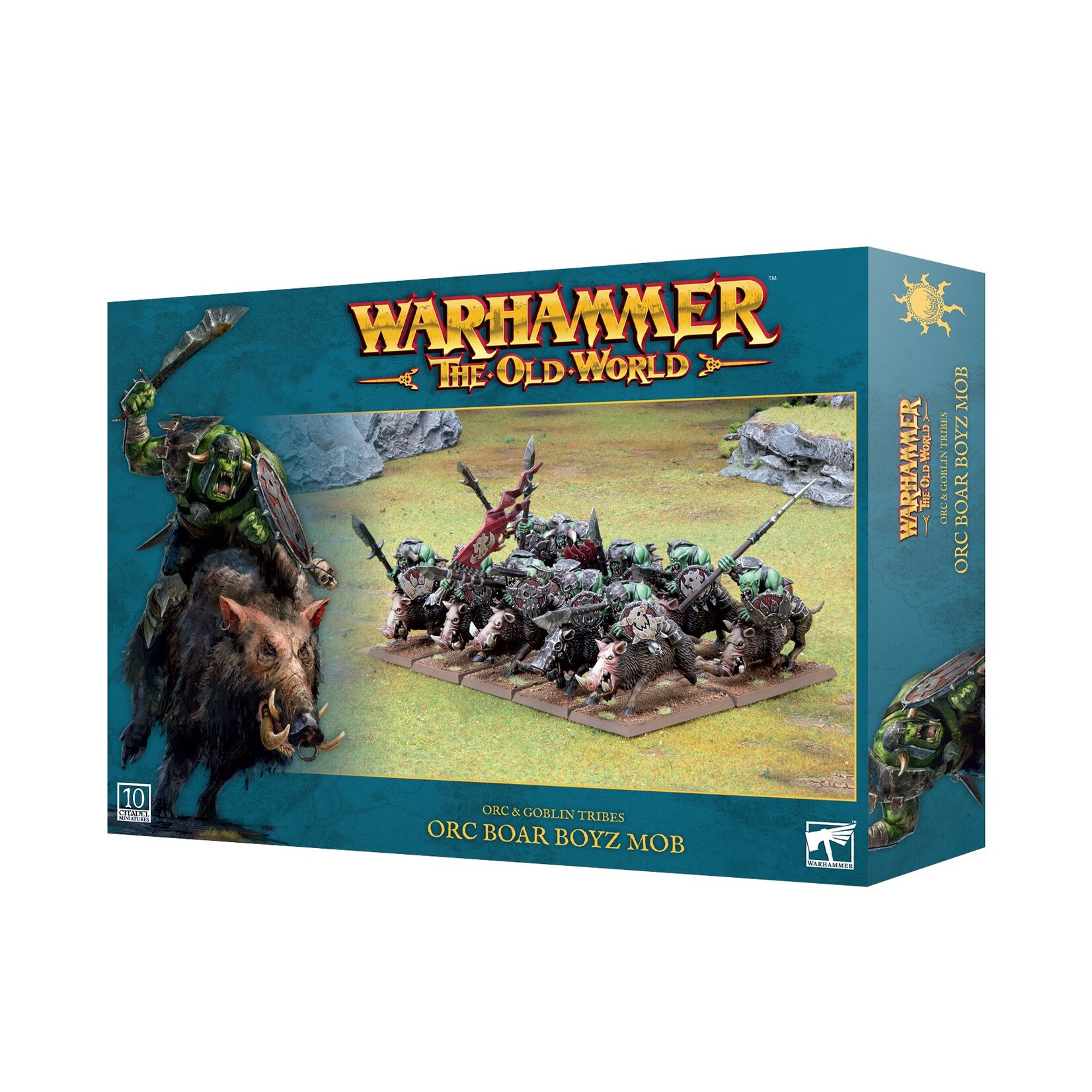 Games Workshop Warhammer The Old World Orc and Goblin Tribes Orc Boar Boyz